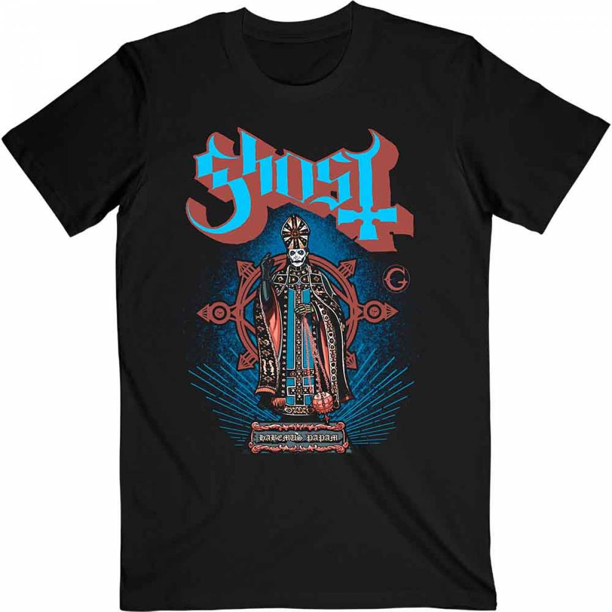 【予約商品】GHOST バンドTシャツ ユニセックス: Habemus Papam (Black) - BLACK