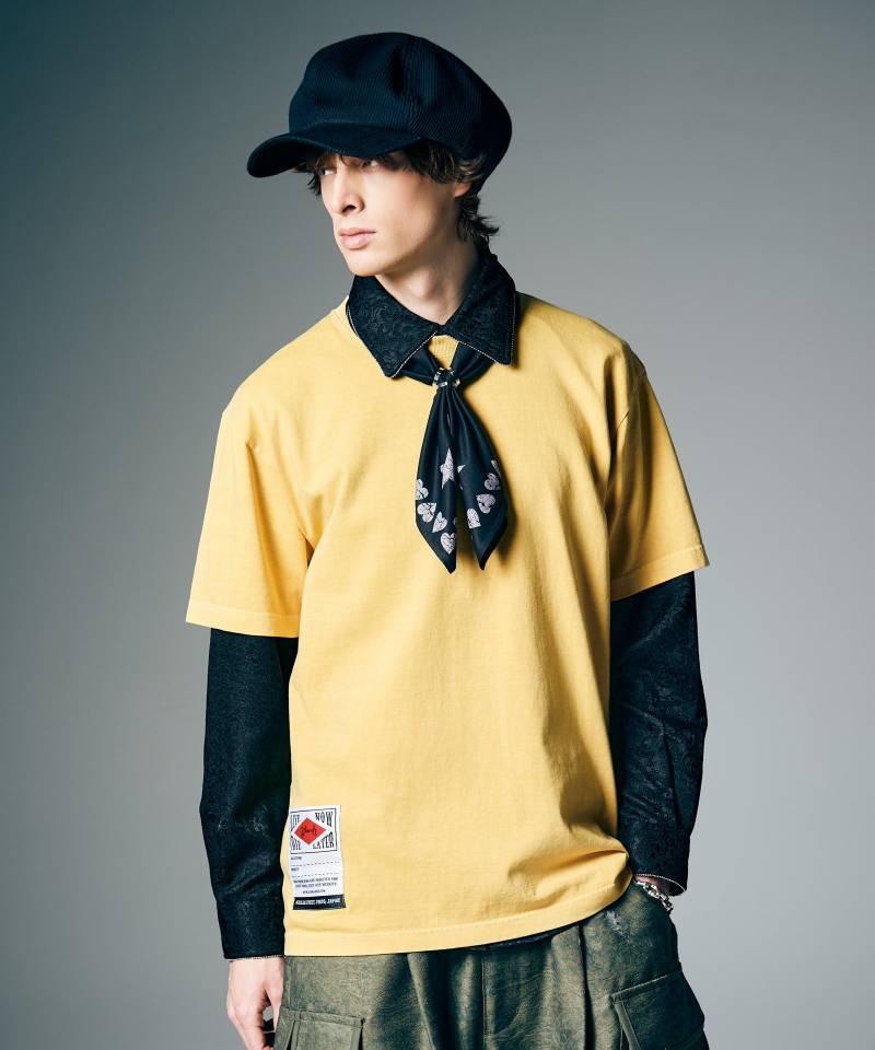 【予約商品】glamb(グラム) Pigment Body T-Shirt / ピグメントボディTシャツ - Yellow