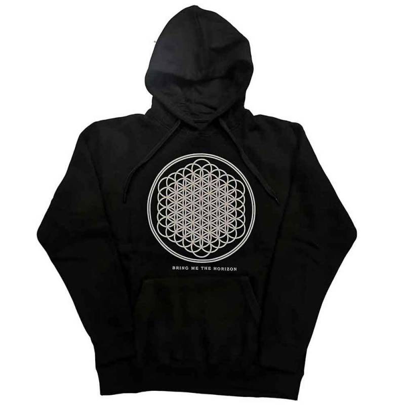 【予約商品】BRING ME THE HORIZON Unisex Pullover Hoodie: Sempiternal (Black) - BLACK
