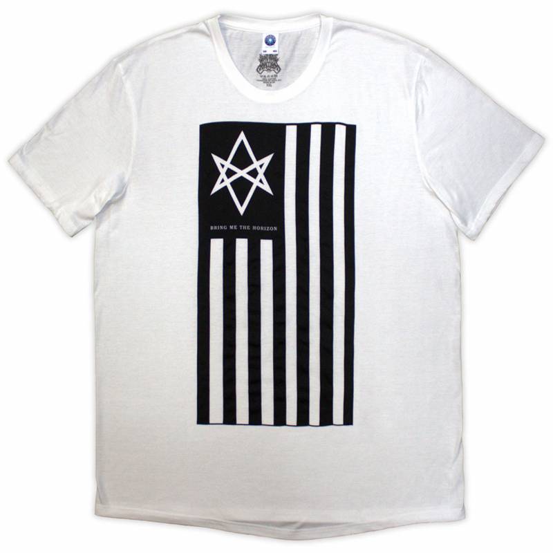 【予約商品】BRING ME THE HORIZON バンドTシャツ ユニセックス: Antivist 2 (White)