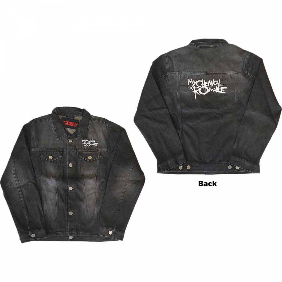 【予約商品】MY CHEMICAL ROMANCE Unisex Denim Jacket: Logo (Back Print)