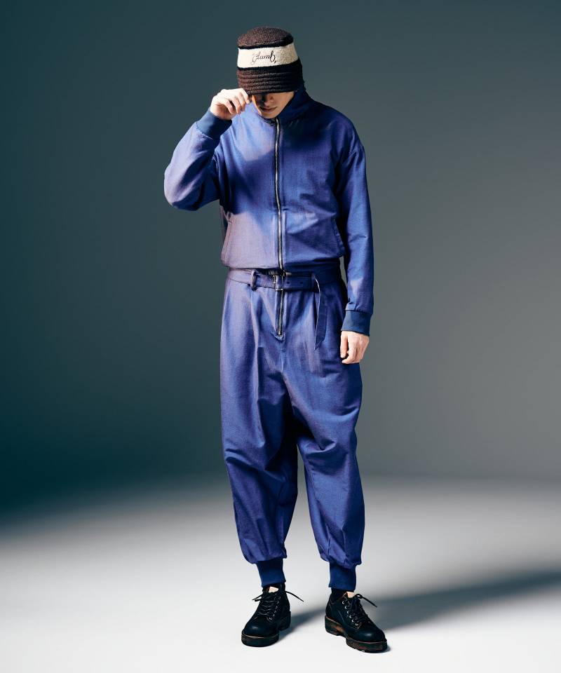 【予約商品】glamb(グラム)High Neck All in One / ハイネックオールインワン - Blue