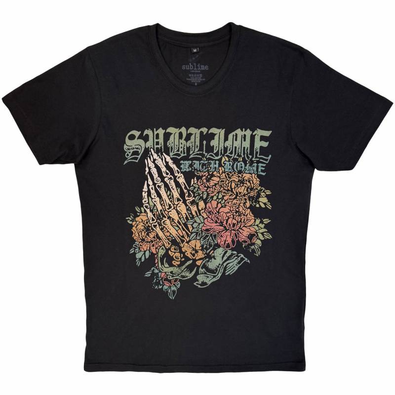 【予約商品】SUBLIME Unisex Premium Carbon バンドTシャツ: Praying Hands (Black)