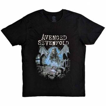【予約商品】AVENGED SEVENFOLD バンドTシャツ ユニセックス: Recurring Nightmare (Black) - BLACK