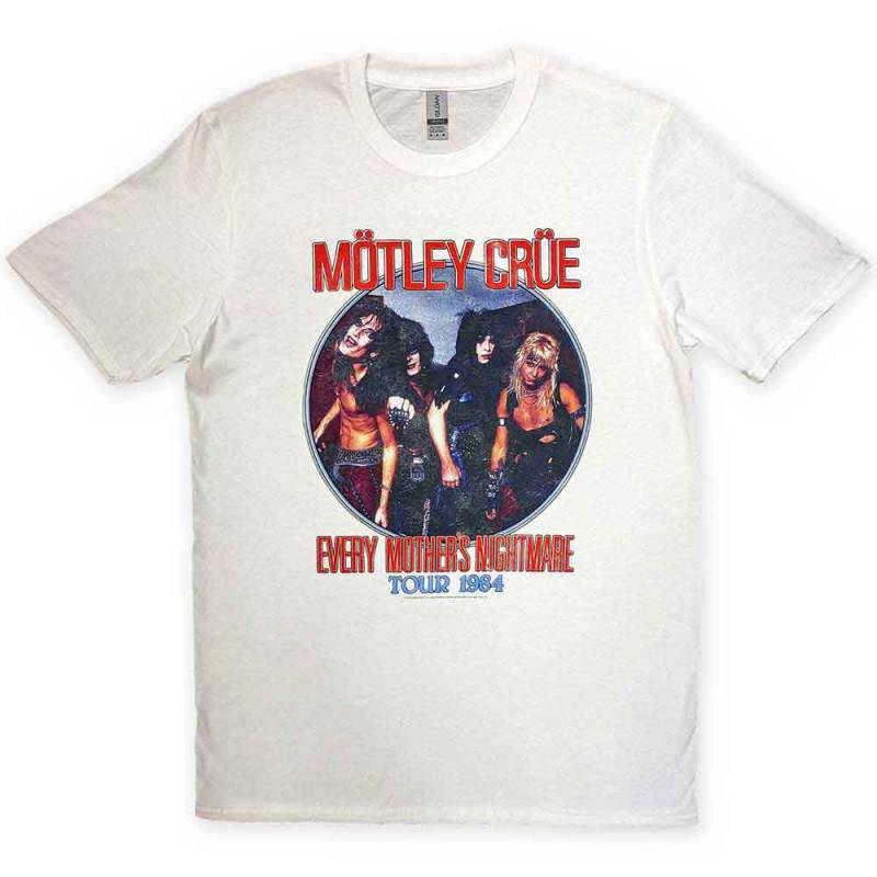 【予約商品】MOTLEY CRUE バンドTシャツ ユニセックス: Every Mothers Nightmare (White)