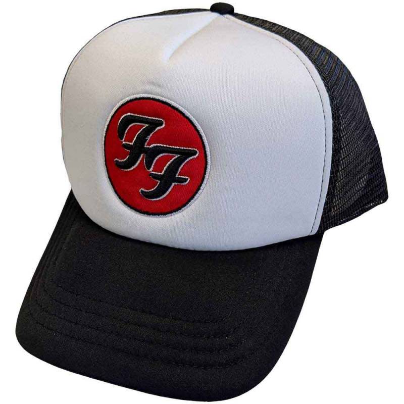 【予約商品】FOO FIGHTERS Unisex Mesh Back Cap: FF Logo (Black & White)