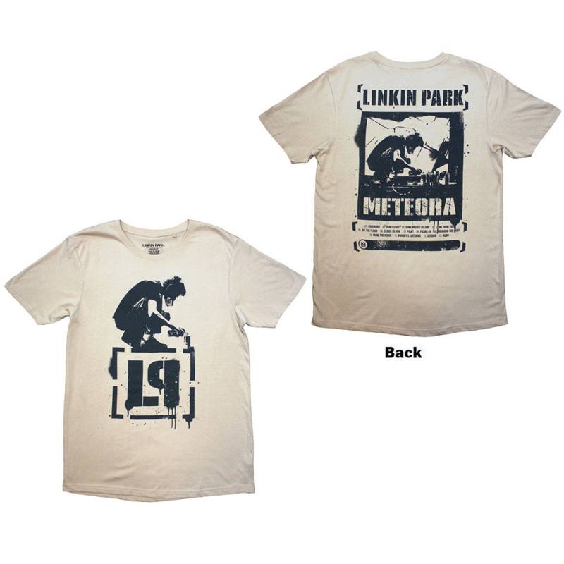 【予約商品】LINKIN PARK バンドTシャツ ユニセックス: Meteora (Sand) (Back Print)