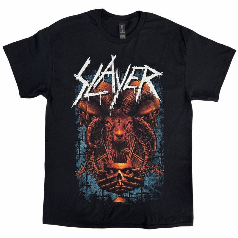 【予約商品】SLAYER バンドTシャツ ユニセックス: Offering (Black)
