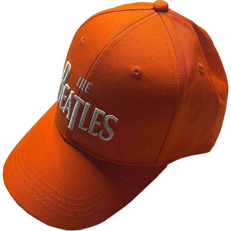 【予約商品】THE BEATLES Unisex Baseball Cap: White Drop T Logo (Orange)