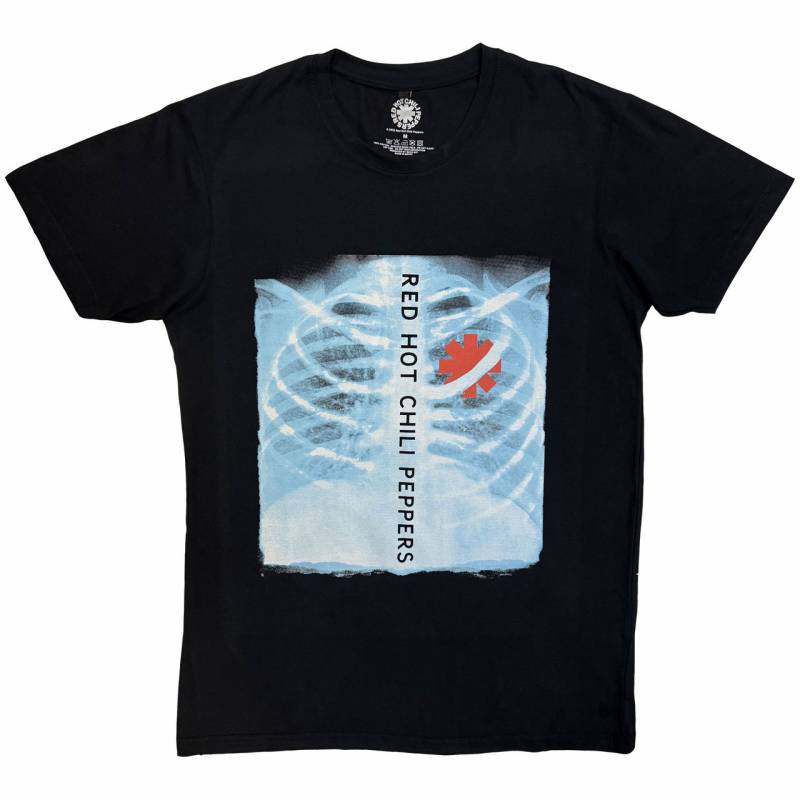 【予約商品】RED HOT CHILI PEPPERS Unisex Premium Carbon バンドTシャツ: X-Ray (Black)