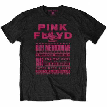 【予約商品】PINK FLOYD バンドTシャツ ユニセックス: Metrodome '88 (Black) - BLACK