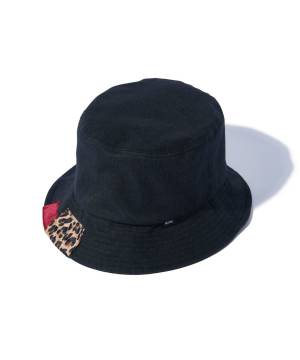 【予約商品】glamb(グラム)GB0125/CP05 : Patchwork Bucket Hat / パッチワークバケットハット - Black
