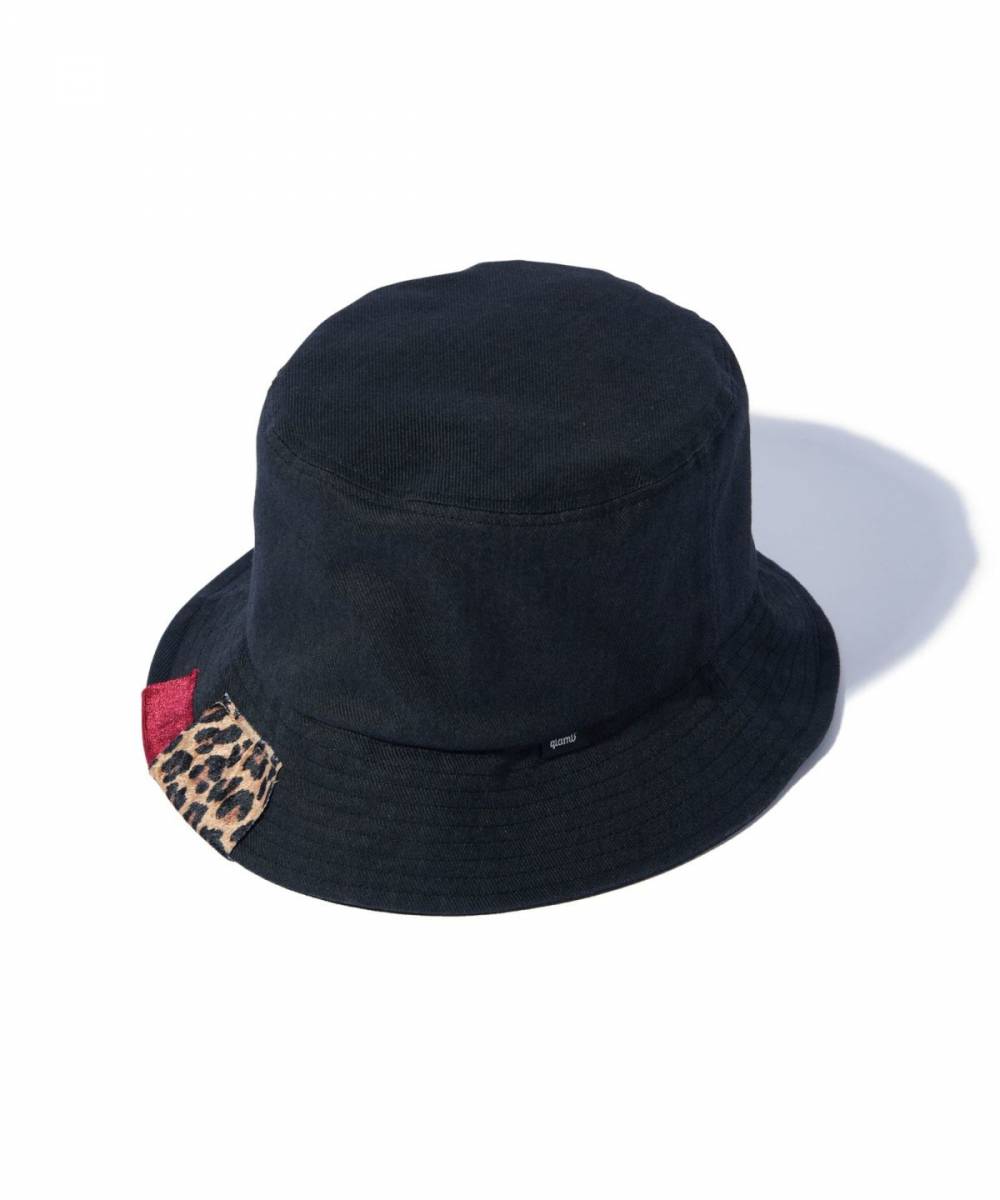 【予約商品】glamb(グラム)GB0125/CP05 : Patchwork Bucket Hat / パッチワークバケットハット - Black
