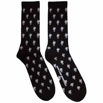 【予約商品】BILLIE EILISH Unisex Terry Socks: Blohsh Pattern - BLACK