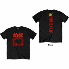 【予約商品】AC/DC バンドTシャツ ユニセックス: PWR-UP (Black) (Back Print) - BLACK