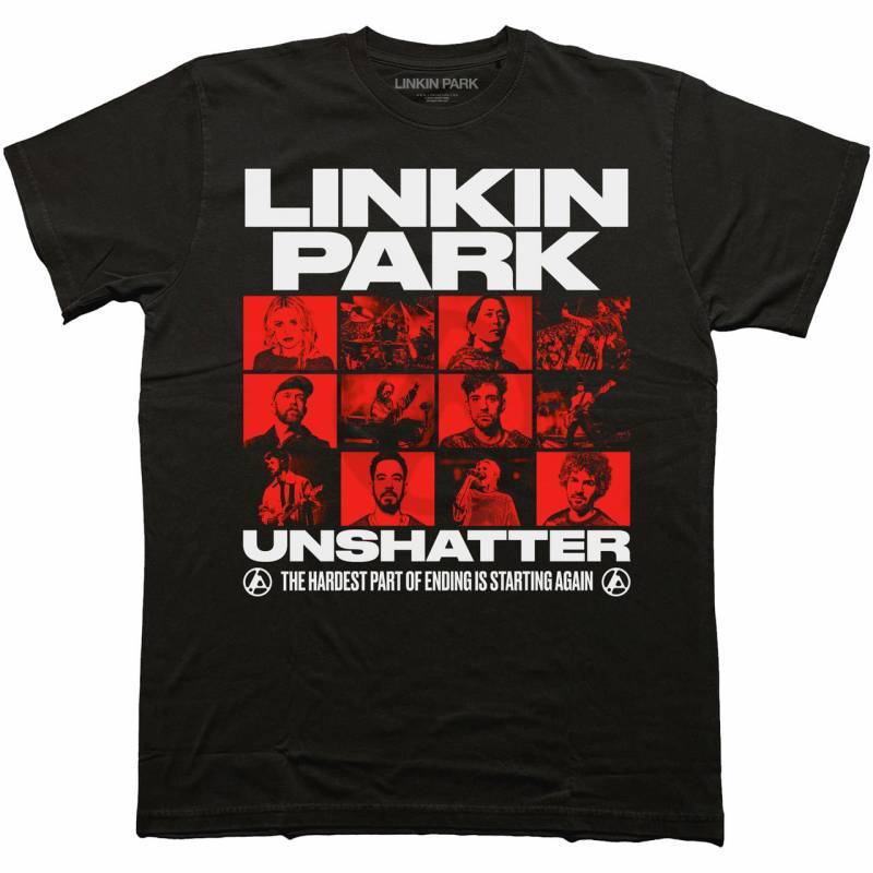 【予約商品】LINKIN PARK バンドTシャツ ユニセックス: Unshatter Box Photos (Black)