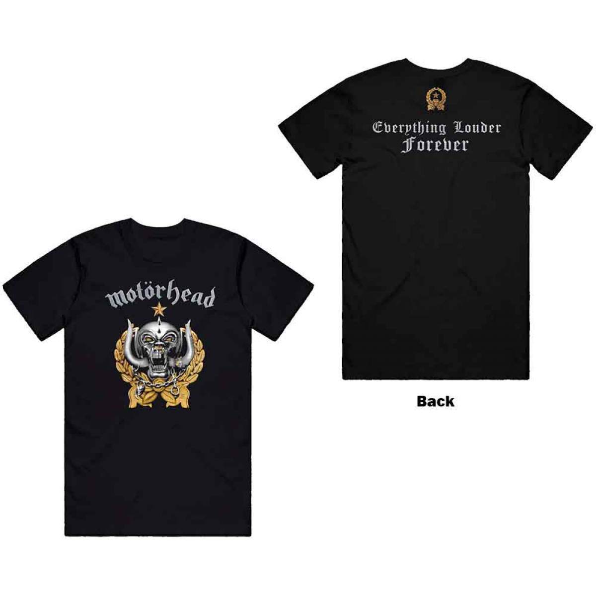 【予約商品】MOTORHEAD ユニセックスTシャツ: Everything Louder Forever (Back Print)