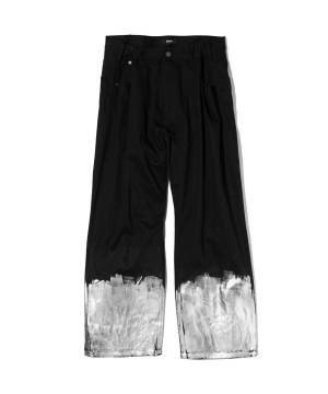 【予約商品】glamb(グラム) GB0424/P12 : Silver Coat Wide Denim / シルバーコートワイドデニム - Black