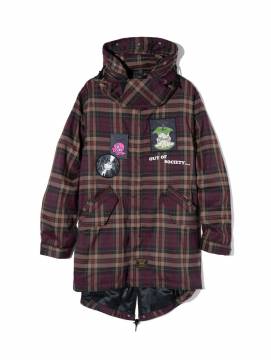 【予約商品】glamb(グラム) GB0424/JKT05 : Emblem High Neck Mods Coat  - Check