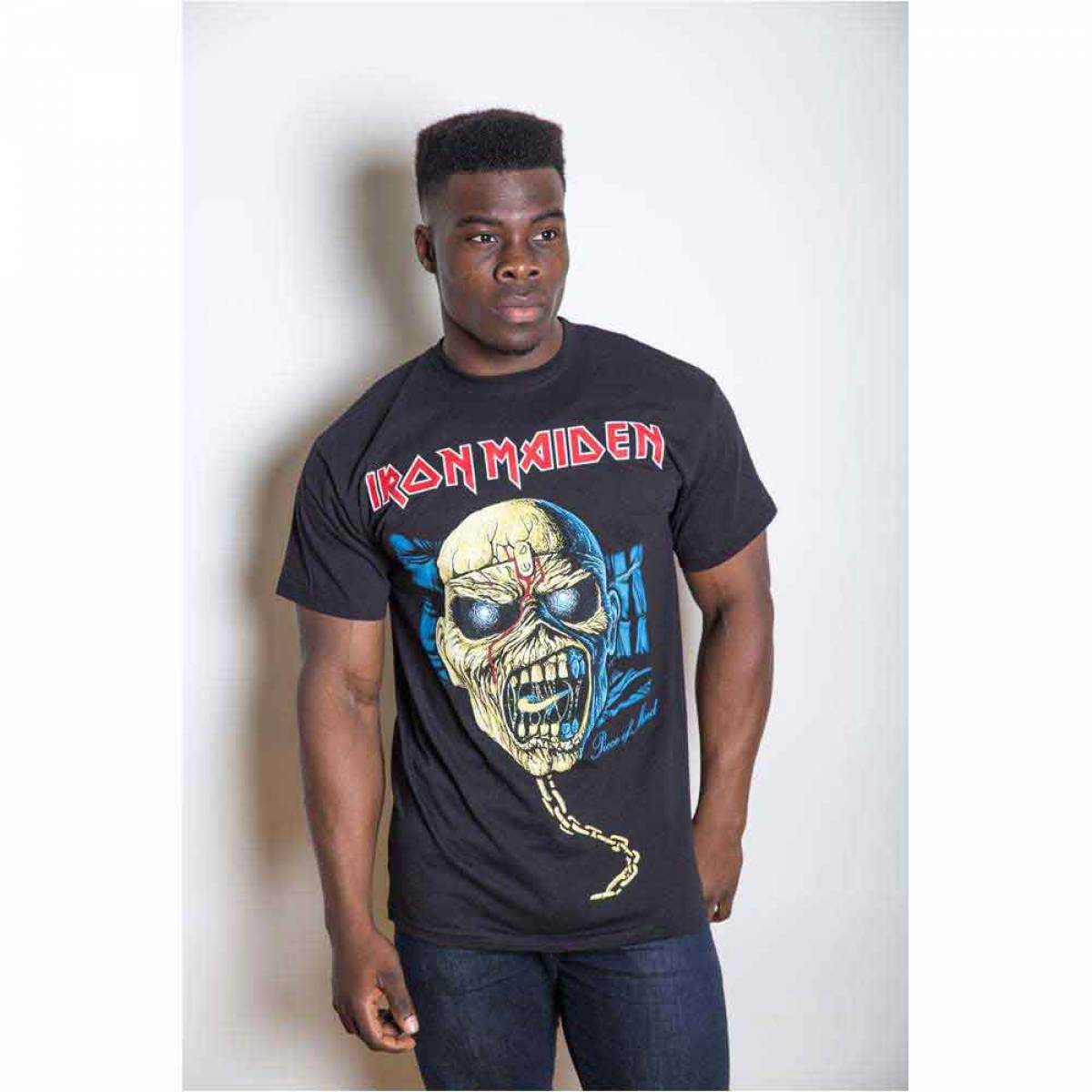 【予約商品】IRON MAIDEN バンドTシャツ ユニセックス: Piece of Mind - BLACK