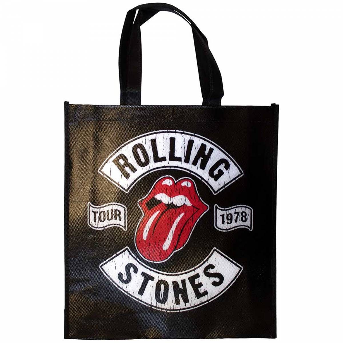 【予約商品】THE ROLLING STONES Eco Shopper: Tour 78 (Black) (Back Print) - BLACK