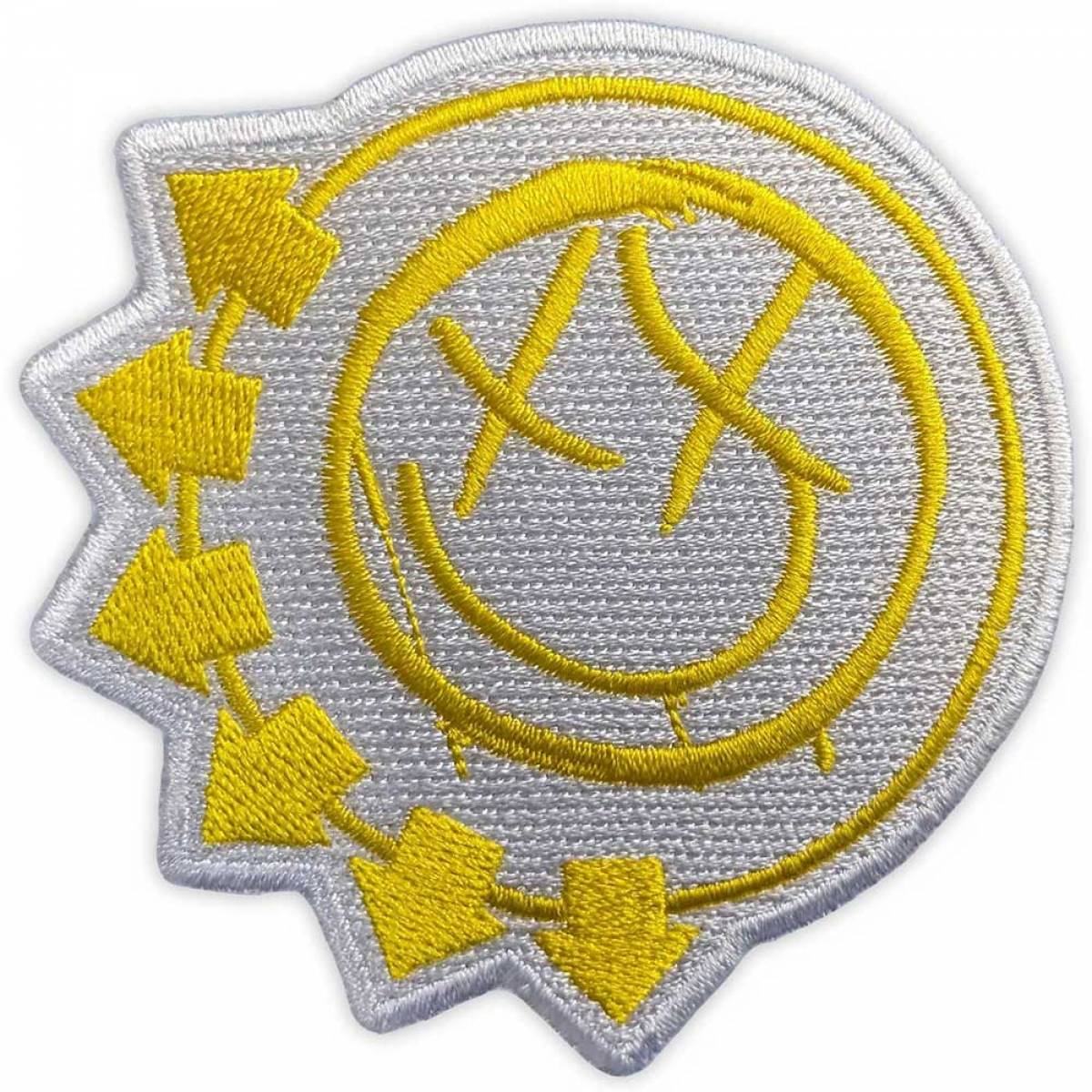 【予約商品】BLINK-182 Woven Patch: Yellow Six-Arrow Smile (Standard)