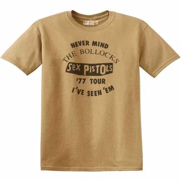 【予約商品】THE SEX PISTOLS バンドTシャツ ユニセックス: Seen 'Em - OLD GOLD