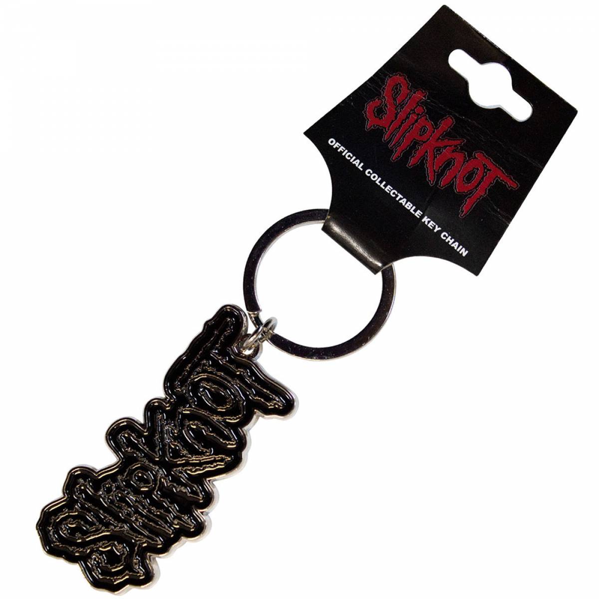 【予約商品】SLIPKNOT Keychain: Black Logo Black Border
