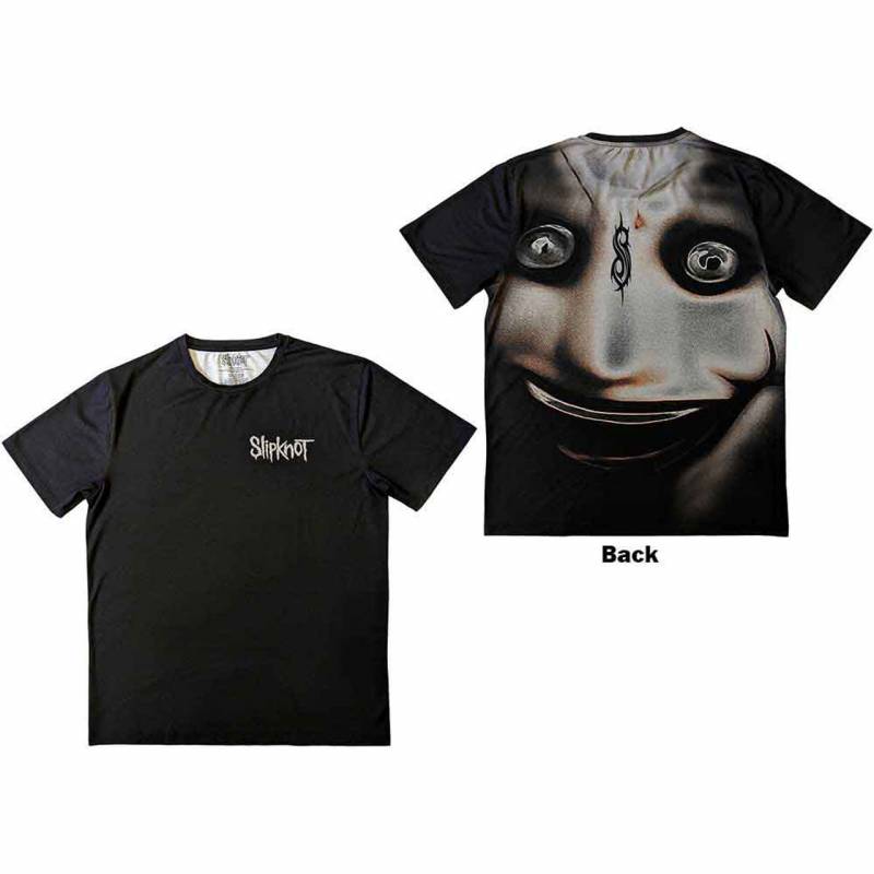 【予約商品】SLIPKNOT Unisex Sublimation バンドTシャツ: Clown (Black) (Back Print)