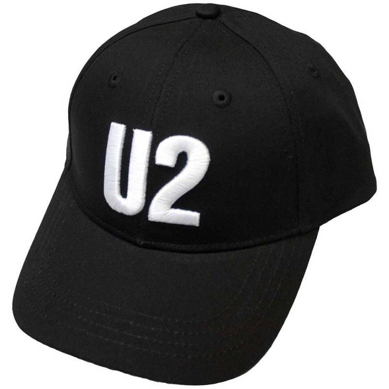 【予約商品】U2 Unisex Baseball Cap: White Logo (Black)