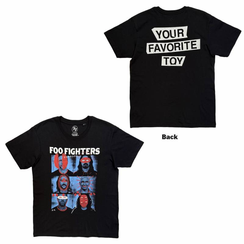 【予約商品】FOO FIGHTERS バンドTシャツ ユニセックス: Your Favourite Toy (Black) (Back Print)