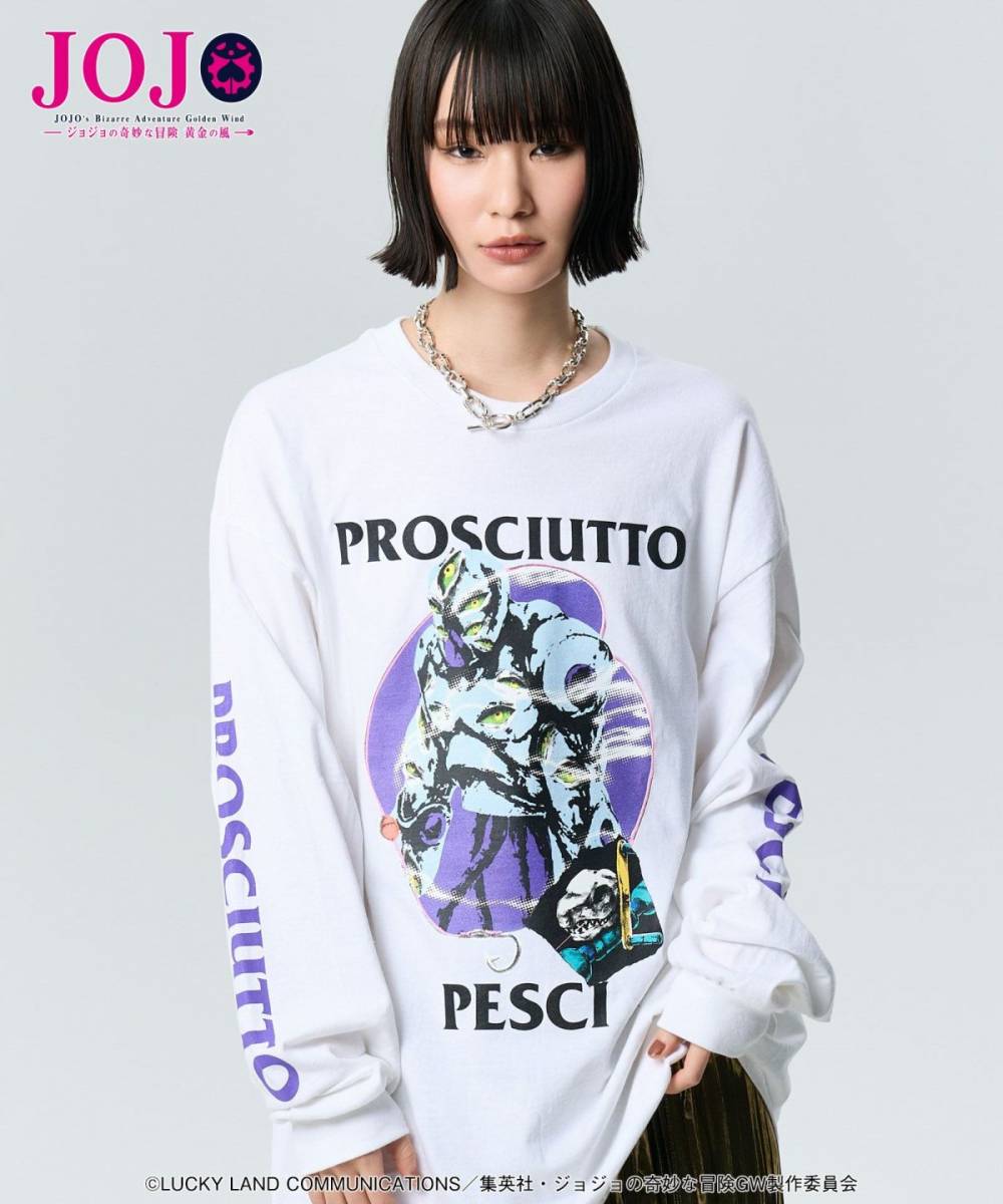 ジョジョの奇妙な冒険xglamb(グラGB0125/JJ16 : Prosciutto & Pesci’s Stand Cutsew - White