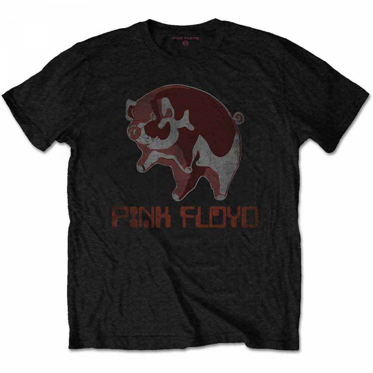 【予約商品】PINK FLOYD バンドTシャツ ユニセックス: Ethnic Pig (Black) - BLACK