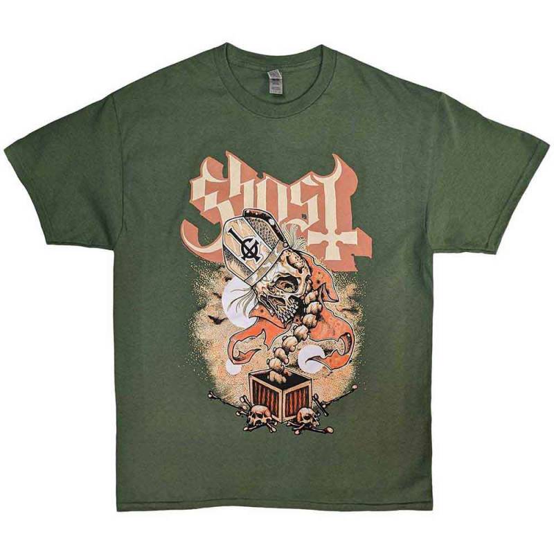 【予約商品】GHOST バンドTシャツ ユニセックス: Jack In The Box (Green)