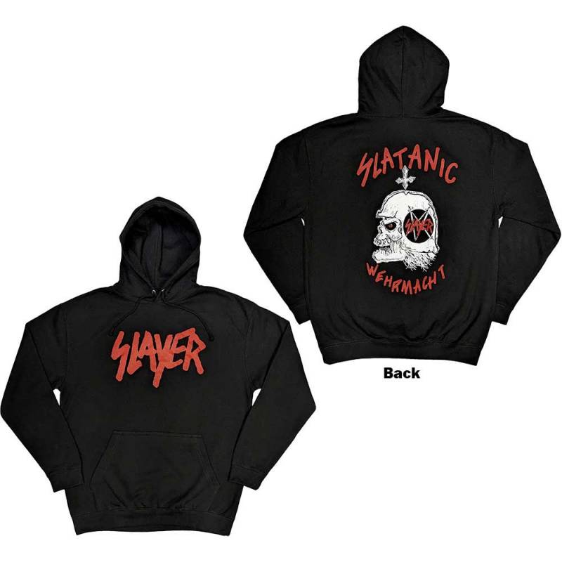 【予約商品】SLAYER Unisex Pullover Hoodie: Slatanic (Black) (Back Print)