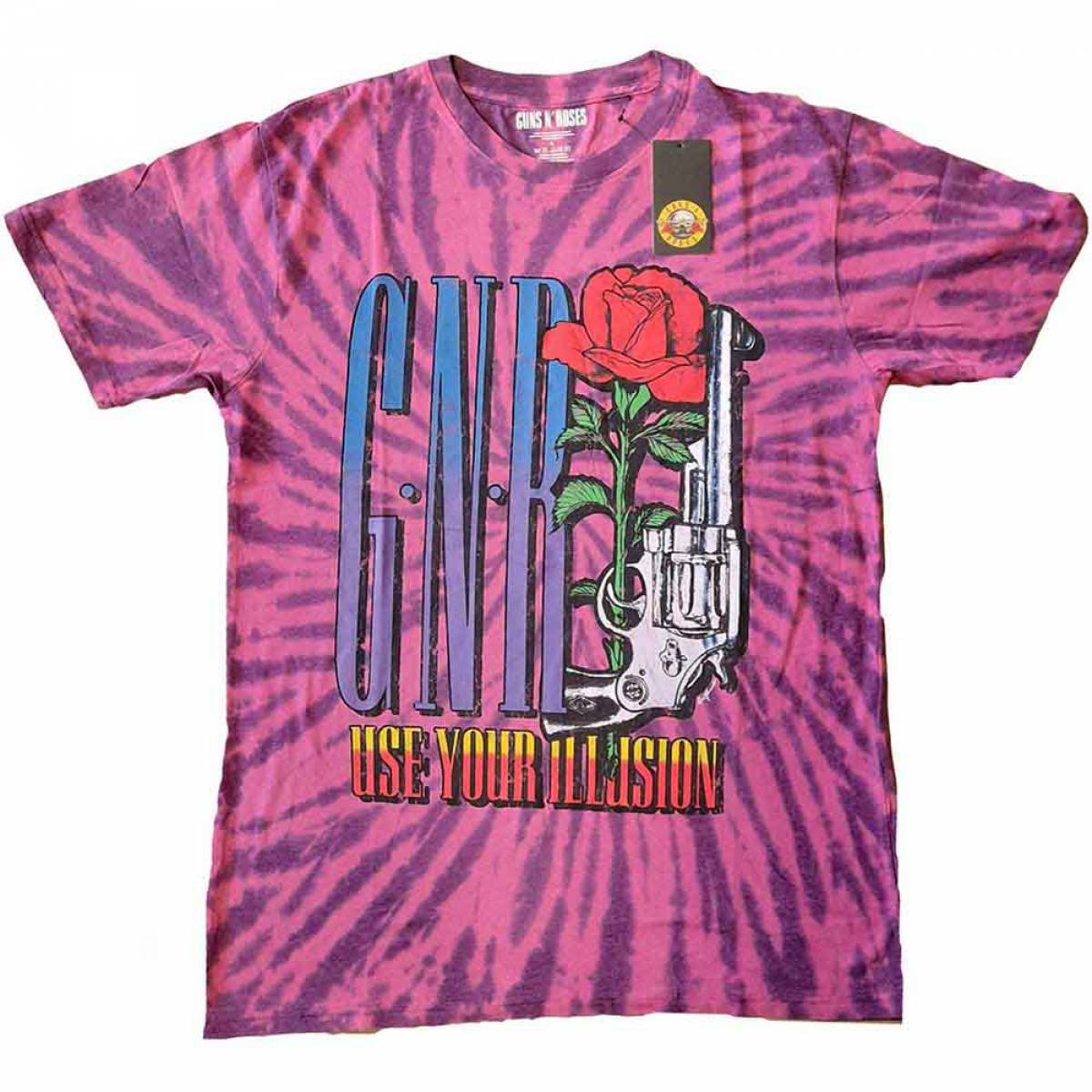 【予約商品】GUNS N' ROSES ユニセックスTシャツ: UYI Pistol (Wash Collection)