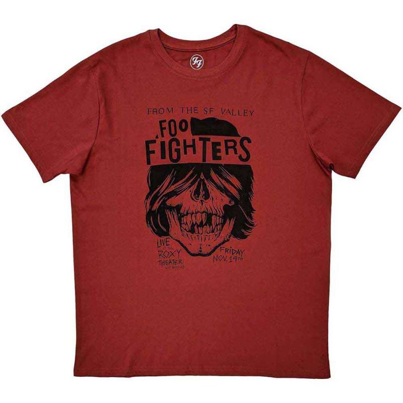 【予約商品】FOO FIGHTERS バンドTシャツ ユニセックス: SF Valley (Red) - RED