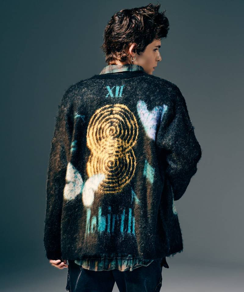 【予約商品】glamb(グラム)Rebirth Cardigan / リバースカーディガン - Black