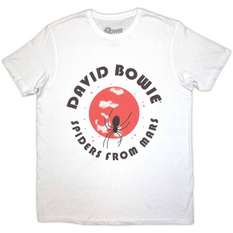 【予約商品】DAVID BOWIE バンドTシャツ ユニセックス: Spiders From Mars (White)