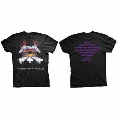 【予約商品】METALLICA バンドTシャツ ユニセックス: Master of Puppets (Black) (Back Print)