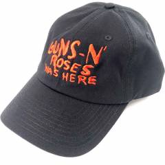 【予約商品】GUNS N' ROSES Unisex Baseball Cap: Was Here (Black) (Ex-Tour) 