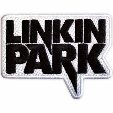 【予約商品】LINKIN PARK Standard Patch: Black Logo (White) - WHITE