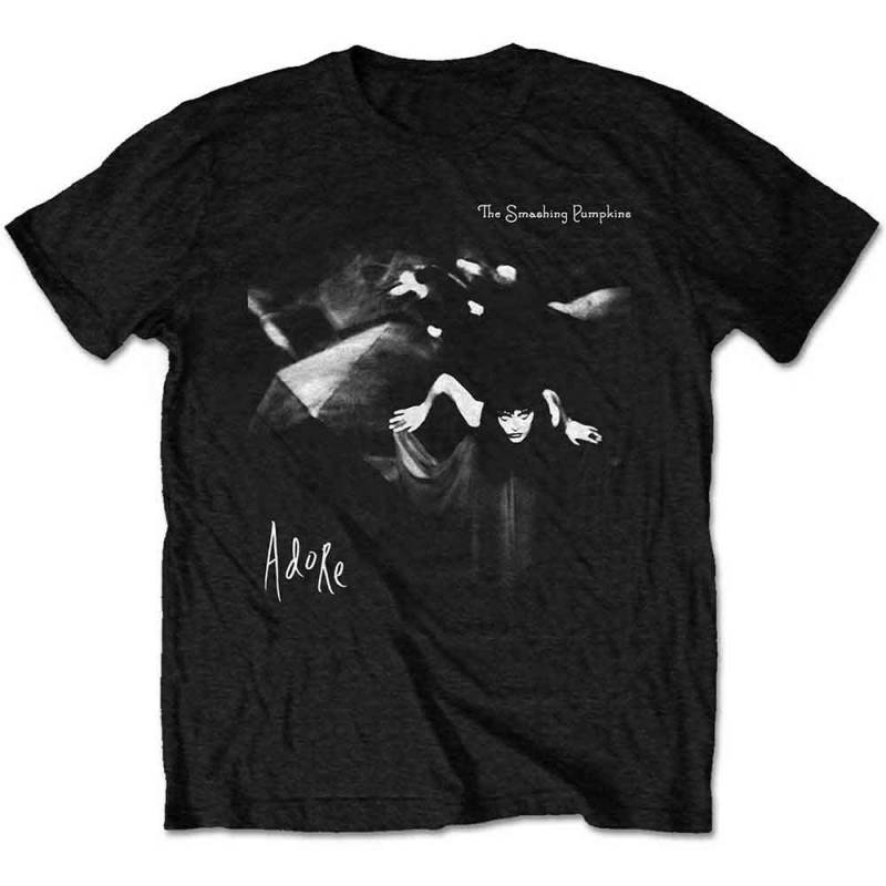 【予約商品】THE SMASHING PUMPKINS バンドTシャツ ユニセックス: Adore (Black) (Back Print) - BLACK