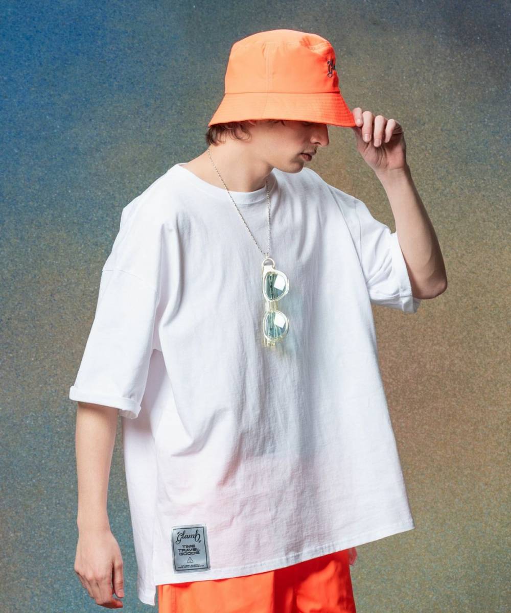 【予約商品】glamb(グラム)GB0225/CS15 : Silver Tag Oversize T-Shirt / シルバータグオーバーサイズＴシャツ - White