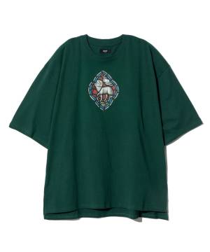 【予約商品】glamb(グラム)GB0125/CS06 : Stained Glass T-Shirt / スレンドグラスＴシャツ - Green