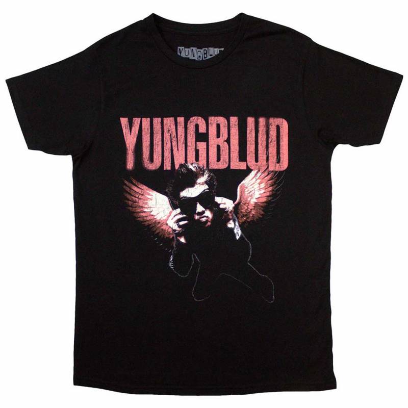 【予約商品】YUNGBLUD バンドTシャツ ユニセックス: Wings (Black)