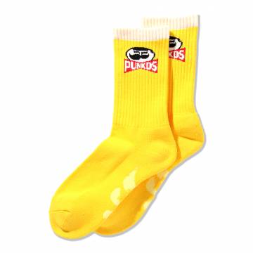 【予約商品】PUNK DRUNKERS (パンクドランカーズ)ヒゲおやじ靴下 - YELLOW