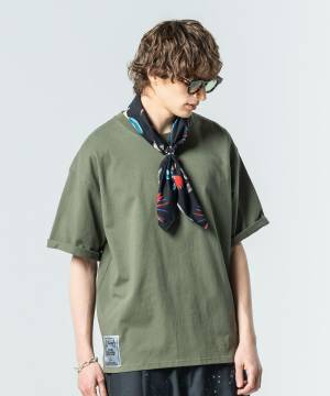 【予約商品】glamb(グラム)GB0225/CS15 : Silver Tag Oversize T-Shirt / シルバータグオーバーサイズＴシャツ - Khaki