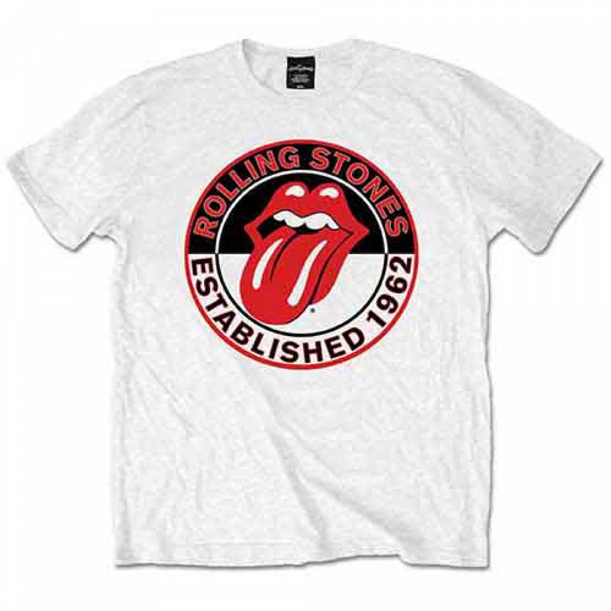 【予約商品】THE ROLLING STONES バンドTシャツ ユニセックス: Est. 1962 (White) - WHITE