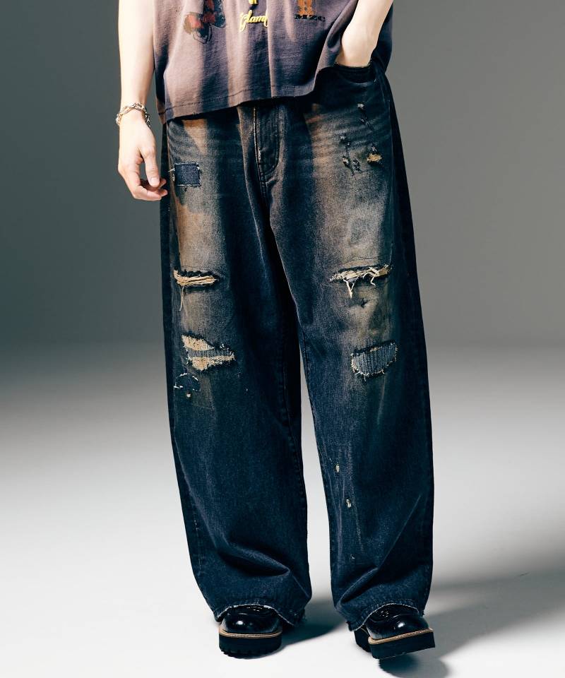 【予約商品】glamb(グラム)Rebirth Denim / リバースデニム - Black